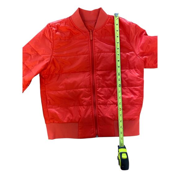 Lululemon Non Stop Reversible Bomber Jacket Womens 4 Bright Orange/Red Primaloft - Picture 6 of 8